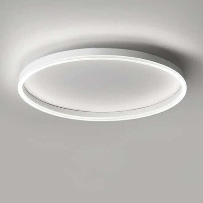 Nordic Minimalist Circle Ring LED Flush Mount Ceiling Light - Iron & Acrylic Design