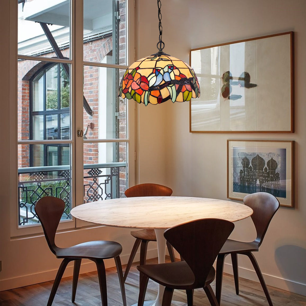 Handmade Baroque Colorful Glass Chandelier Lamp – European Style Lighting Fixture