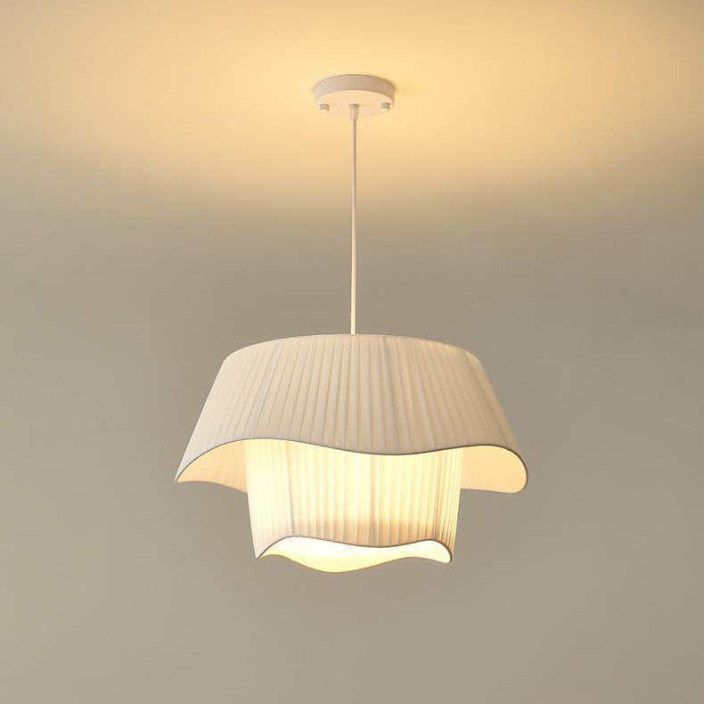 Contemporary Scandinavian Round Iron Acrylic 4/5 Light Pendant for Living Room