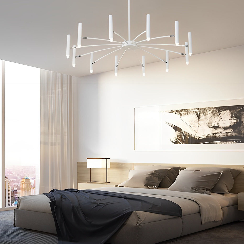 Adjustable Metal DIY Three-Step Dimming LED Chandelier
