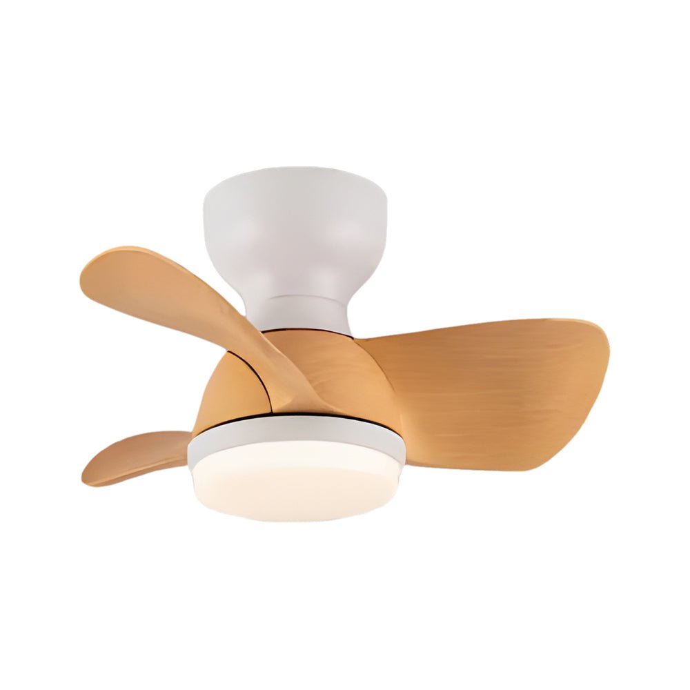 Cute Space-Saving Ceiling Fan Light 22"/31" with 6-Speed Remote Control