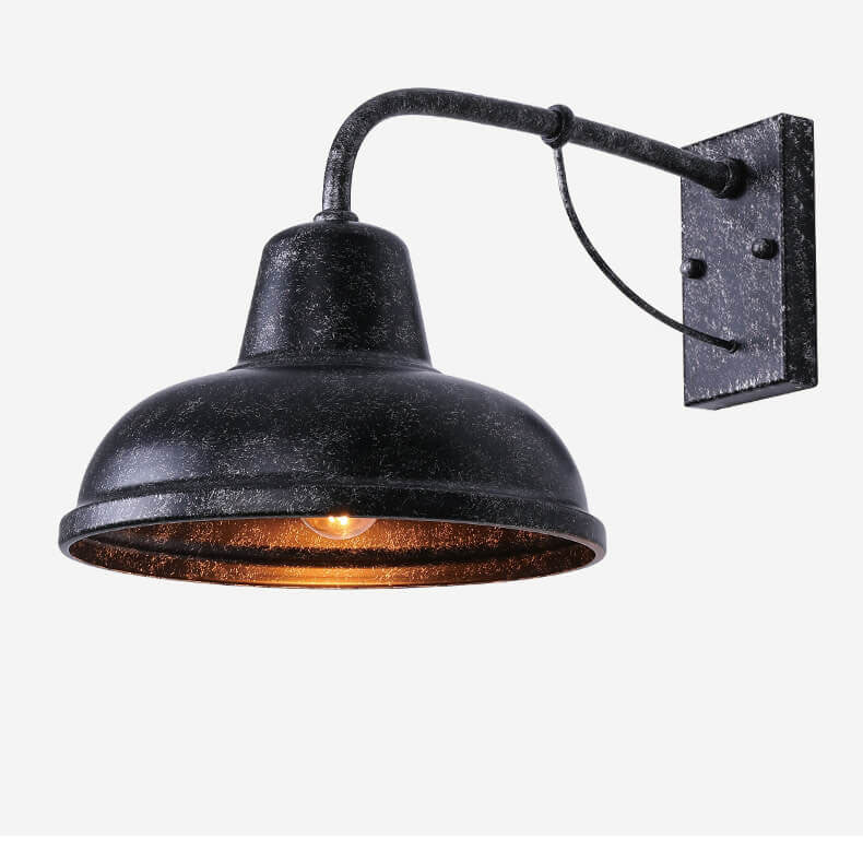 Industrial Gooseneck Outdoor Wall Light - Vintage Style Exterior Lighting