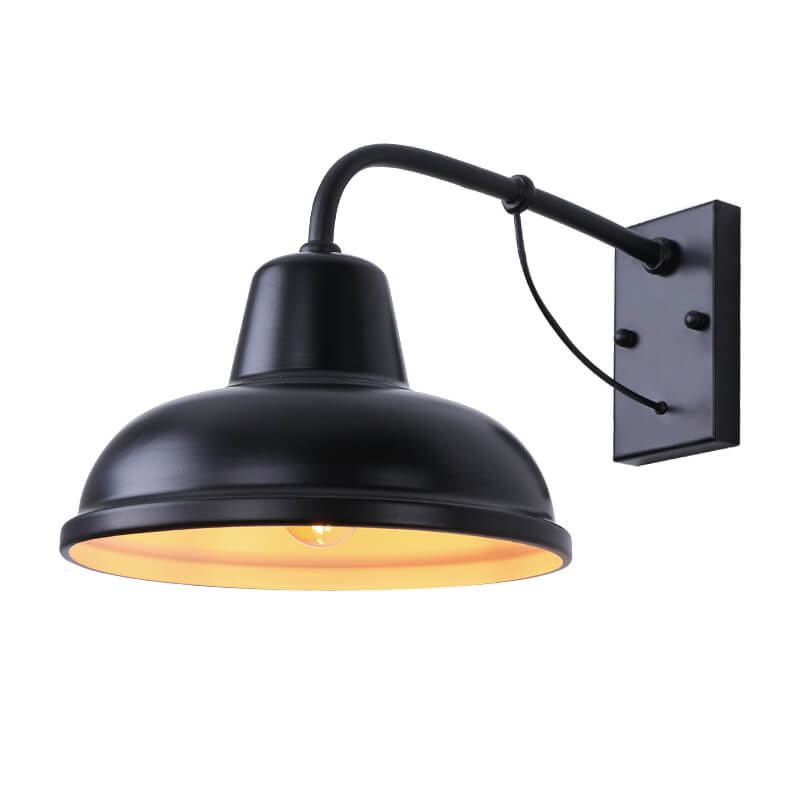 Industrial Gooseneck Outdoor Wall Light - Vintage Style Exterior Lighting