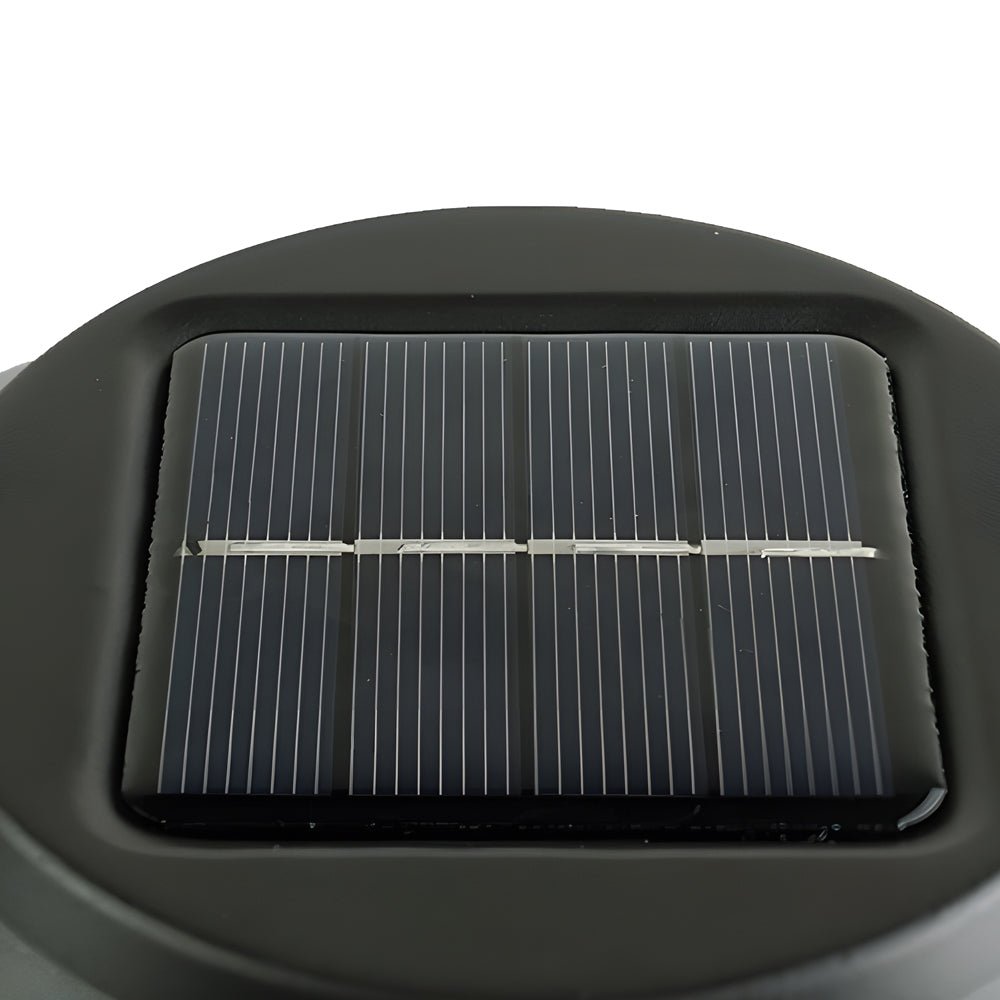 22.8-Inch Solar Pathway Light with Hat Top & Wire Lampshade - Outdoor Garden Lighting
