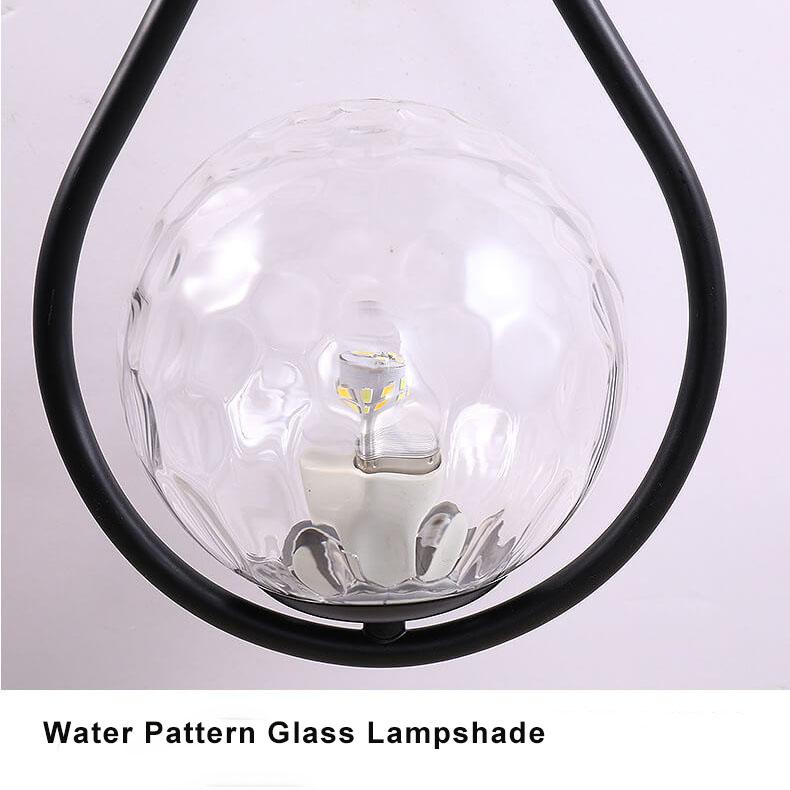 Modern Globe Water Drop Sconce Lamp - 1-Light Design, Stylish Wall Fixture, Contemporary Interior Lighting, Elegant Home Decor