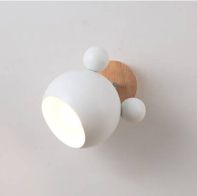 Nordic Macaron Cartoon Bear Shape Wall Sconce, 1-Light LED Decor Lamp, Cute Bear Night Light, Childrens Room Lighting, Nursery Wall Lamp, Playful Animal Design, Modern Kids Room Decor, Baby Room Wall Light, Unique Character Wall Fixture, Whimsical Bear Sc