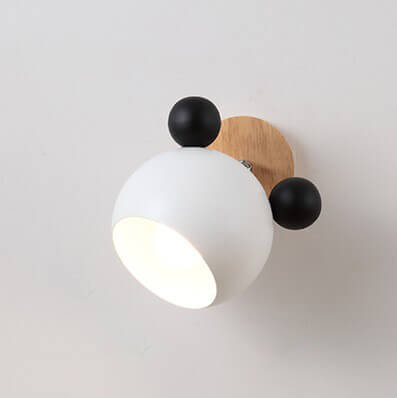 Nordic Macaron Cartoon Bear Shape Wall Sconce, 1-Light LED Decor Lamp, Cute Bear Night Light, Childrens Room Lighting, Nursery Wall Lamp, Playful Animal Design, Modern Kids Room Decor, Baby Room Wall Light, Unique Character Wall Fixture, Whimsical Bear Sc
