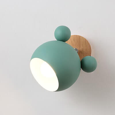 Nordic Macaron Cartoon Bear Shape Wall Sconce, 1-Light LED Decor Lamp, Cute Bear Night Light, Childrens Room Lighting, Nursery Wall Lamp, Playful Animal Design, Modern Kids Room Decor, Baby Room Wall Light, Unique Character Wall Fixture, Whimsical Bear Sc