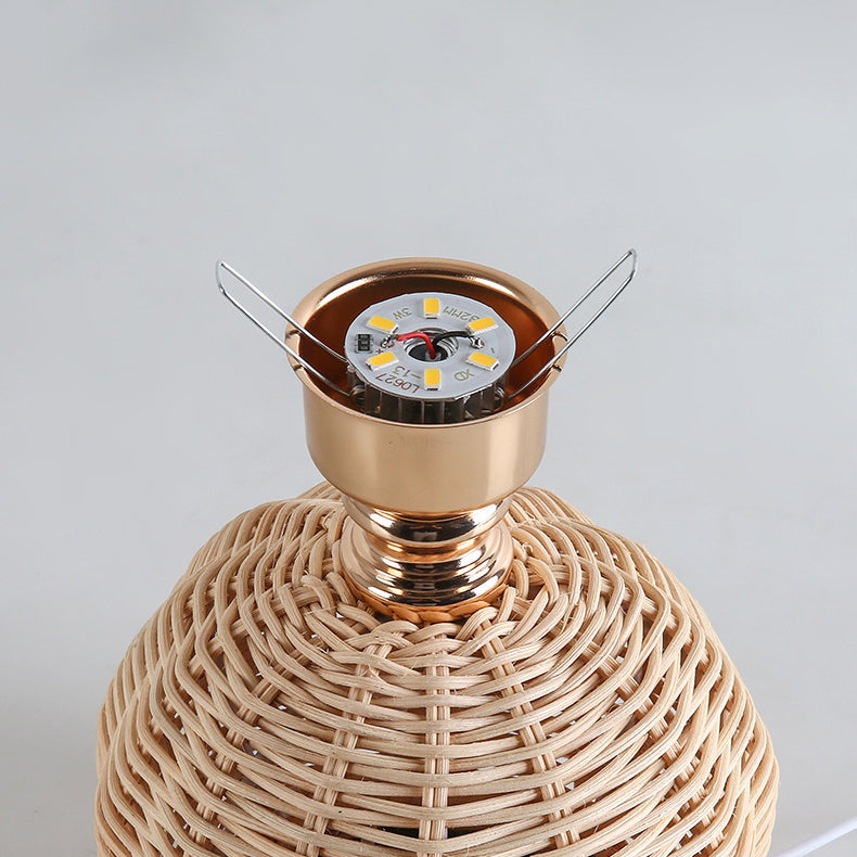 Contemporary Nordic Rattan LED Table Lamp - Pleated Conic Design for Bedroom

Enhance your bedroom décor with this stylish contemporary Nordic rattan fabric pleated conic ball LED table lamp. Featuring a unique pleated design, this lamp combines modern ae
