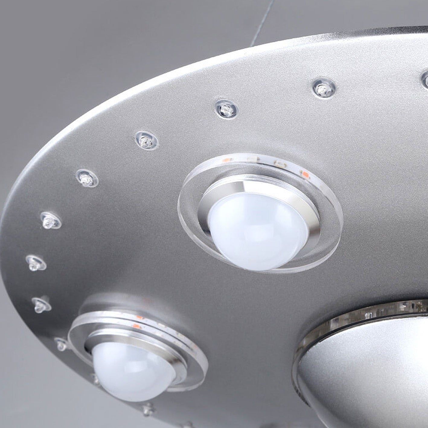 Creative Cartoon UFO Flying Saucer LED Chandelier for Kids Room Lighting