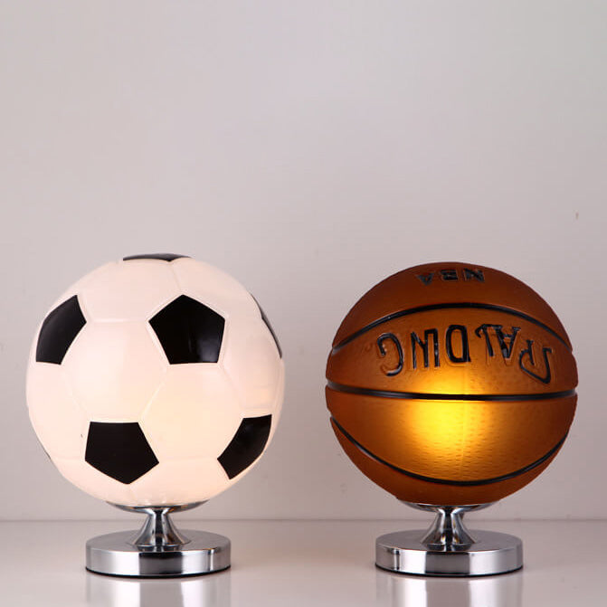 Children's Creative Sports Ball Design Table Lamp | Kids Room Decor | Sports-Themed Lighting | Unique Night Light for Boys & Girls | Fun Bedroom Accessory | Soccer, Basketball, Baseball Lamp | Ideal Gift for Young Athletes