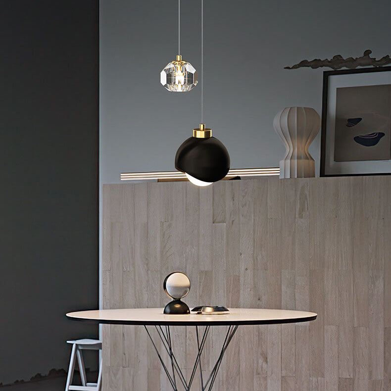 European Light Luxury Iron Brass LED Chandelier for Kitchen Island
