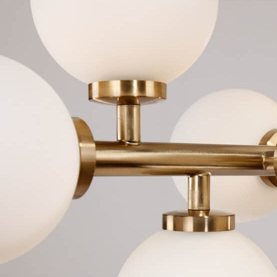 Modern Luxury Magic Bean Chandelier - 16-Light Iron Glass Ball Pendant for Dining Room