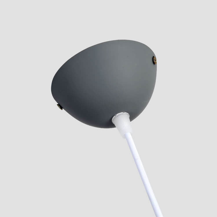 Modern Solid Color Round Head Iron Pendant Light - 1-Light Design, Stylish Lighting Fixture for Home Decor