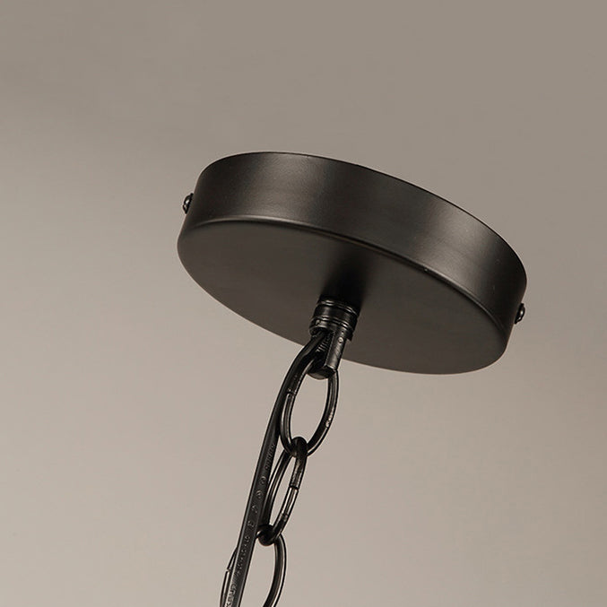 Contemporary Industrial Cage Iron Pendant Light for Living Room