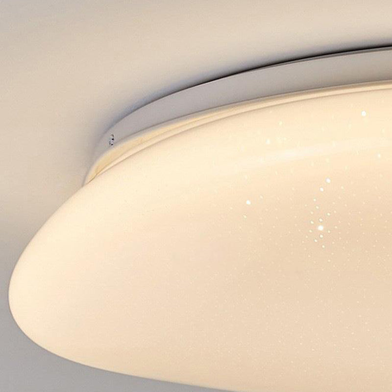 Modern Minimalist Pebble Shape LED Flush Mount Ceiling Light for Bedroom