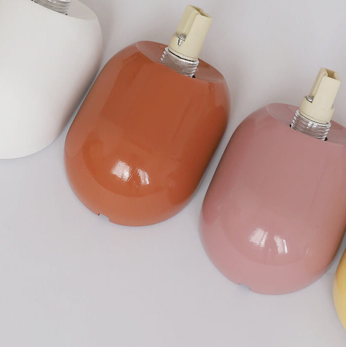 Macaron Cream Resin Glass Ball Wall Sconce Lamp - 1-Light Modern Decor
