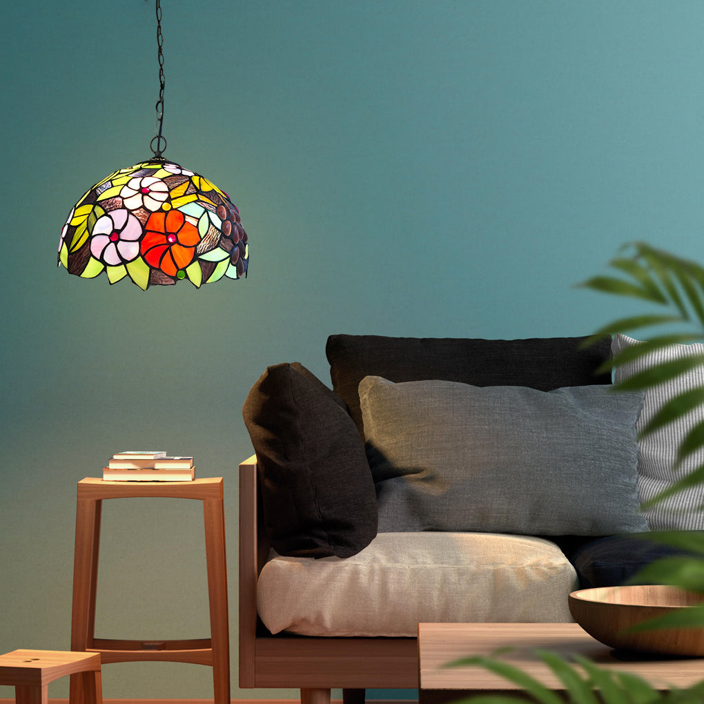Handmade Baroque Colorful Glass Chandelier Lamp – European Style Lighting Fixture