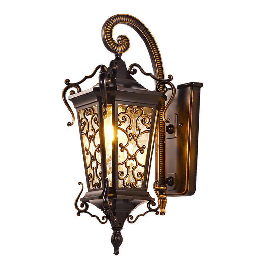 European Palace Outdoor Waterproof Wall Sconce Lamp - 1-Light Decorative Fixture for Gardens and Patios