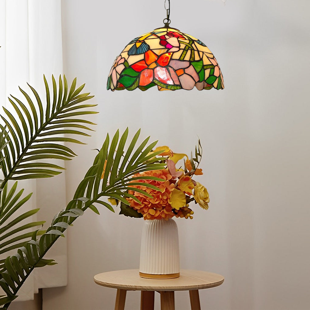 Handmade Baroque Colorful Glass Chandelier Lamp – European Style Lighting Fixture