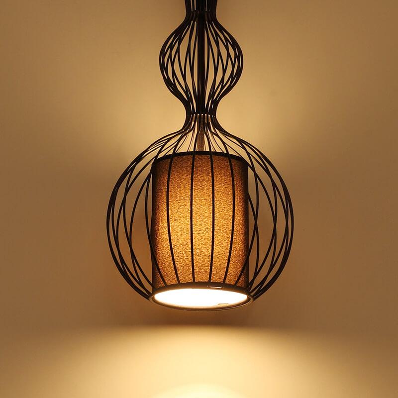 Industrial Retro Metal Birdcage Lantern Light Pendant
