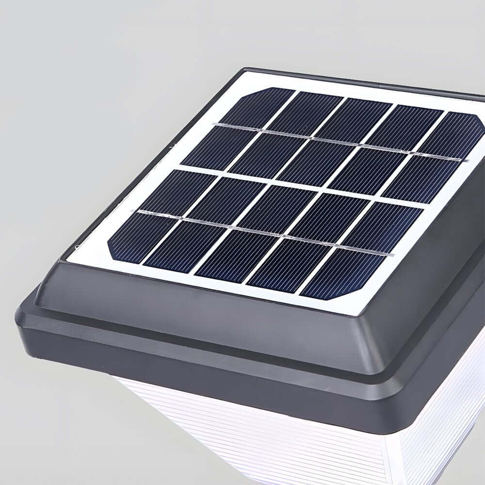 27.6-Inch Modern Black LED Solar Pathway Light - Eco-Friendly Outdoor Lighting