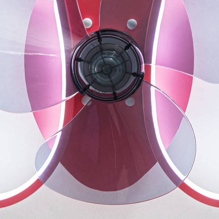Nordic Silicone Butterfly LED Ceiling Fan Light