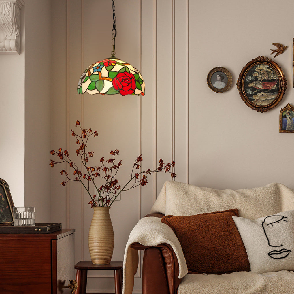 Handmade Baroque Colorful Glass Chandelier Lamp – European Style Lighting Fixture