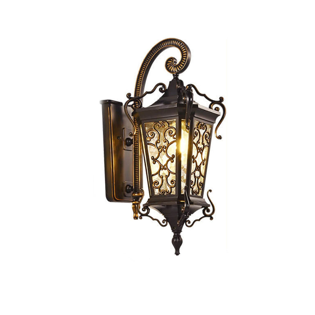 European Palace Outdoor Waterproof Wall Sconce Lamp - 1-Light Decorative Fixture for Gardens and Patios