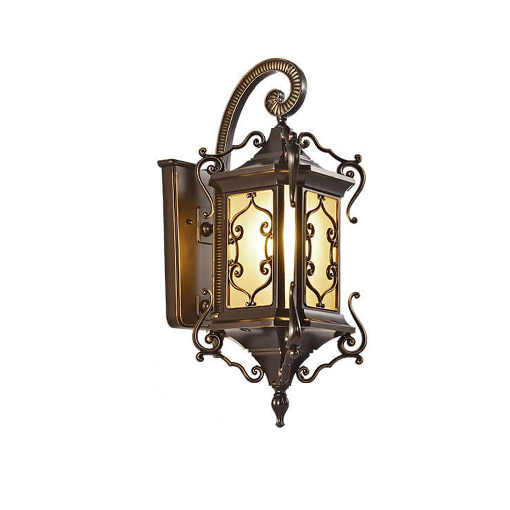 European Palace Outdoor Waterproof Wall Sconce Lamp - 1-Light Decorative Fixture for Gardens and Patios