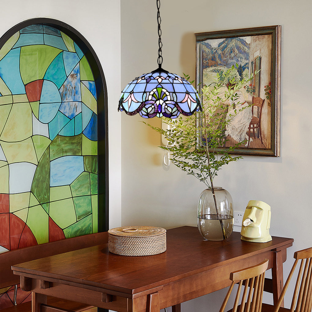 Handmade Baroque Colorful Glass Chandelier Lamp – European Style Lighting Fixture