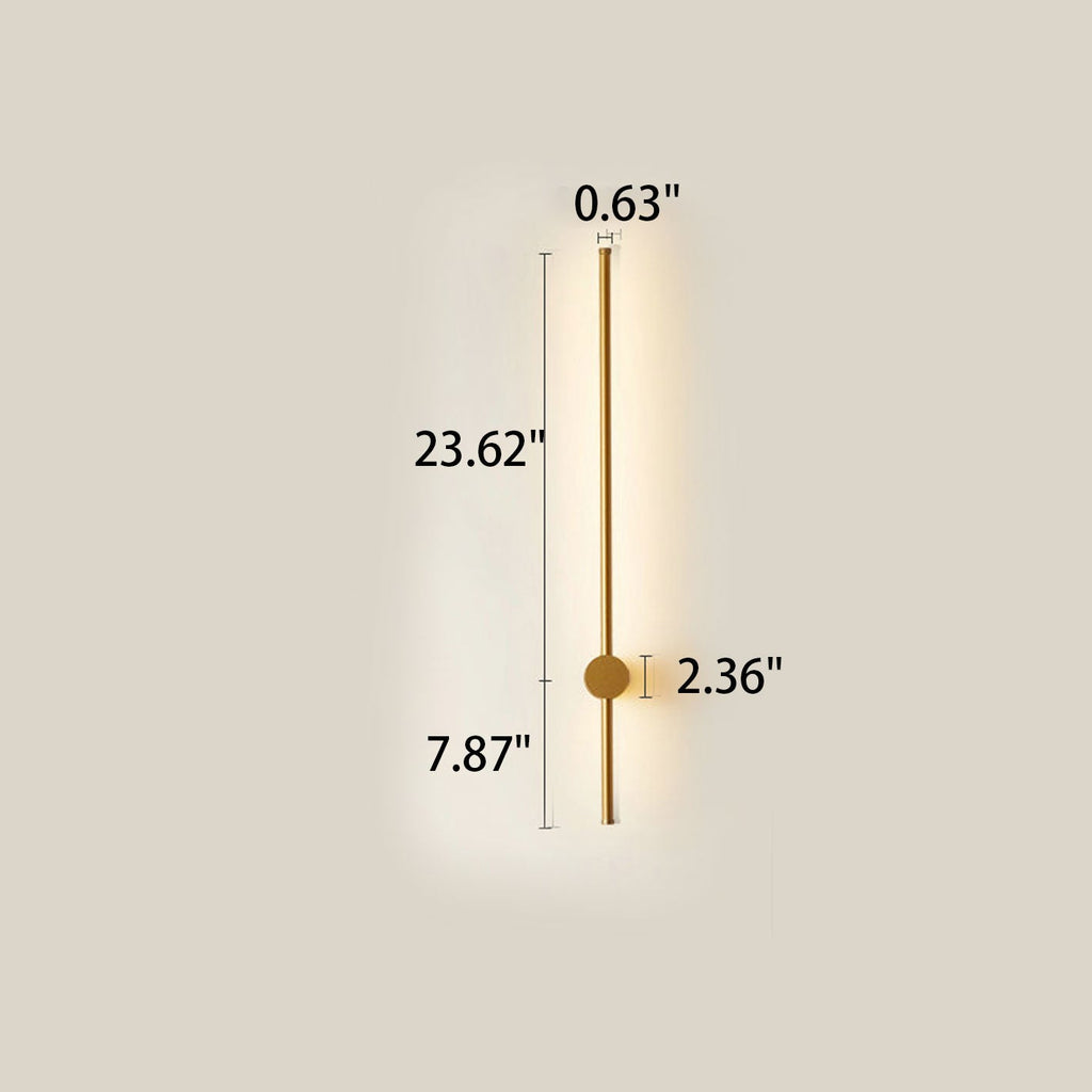 Minimalist Strip Aluminum LED Wall Sconce Lamp - Modern Lighting, Energy Efficient, Contemporary Decor, Adjustable Brightness, Easy Installation