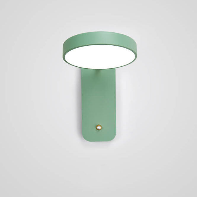 Nordic Round Rotatable LED Wall Sconce Lamp - Modern Reading Light, Adjustable Lighting Fixture, Stylish Wall Decor