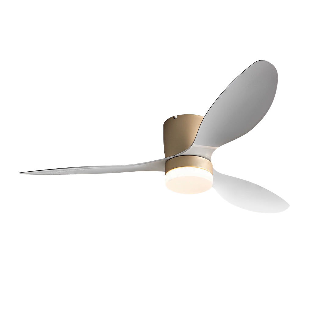 52 Inch LED Dimmable Modern Ceiling Fan with Remote - Silent 3 Blade Design