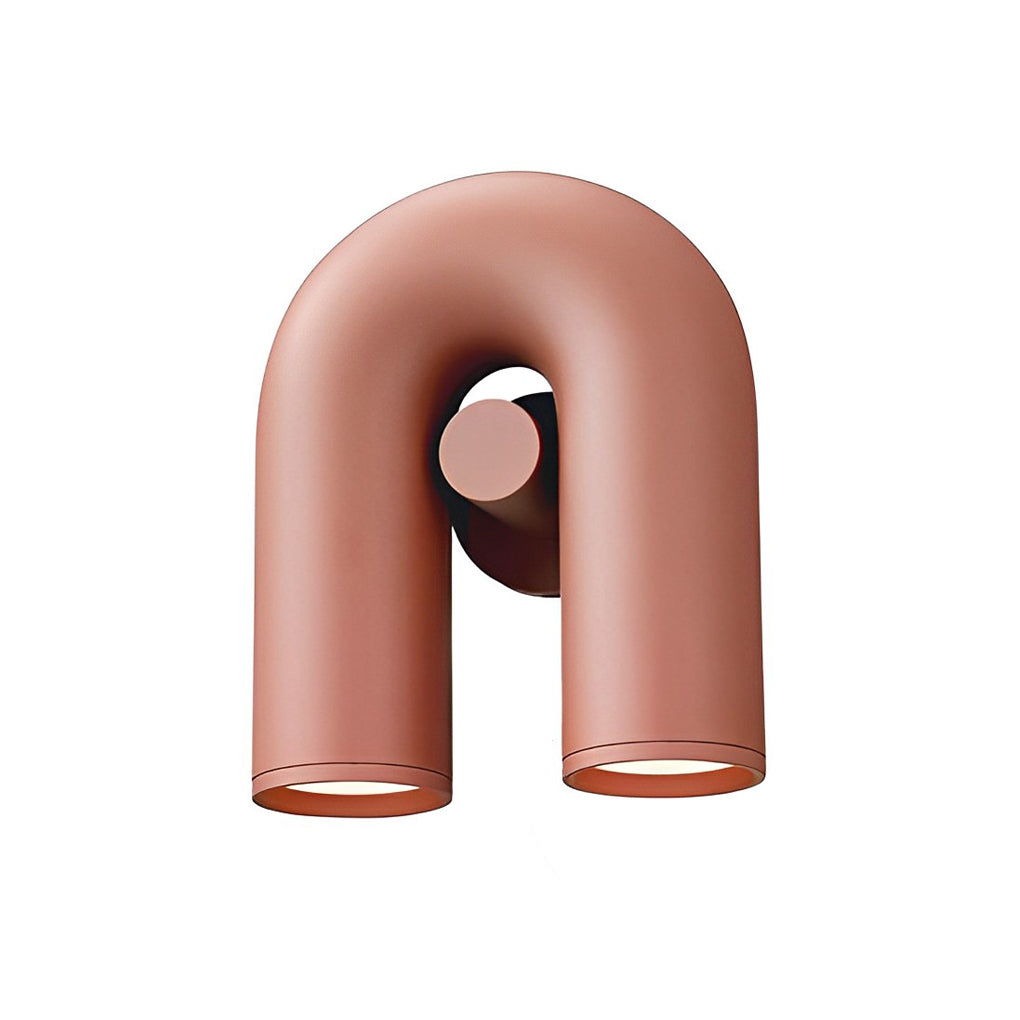 Rotatable U-Shaped LED Nordic Wall Sconce - Modern Water Pipe Lamp for Home Decor