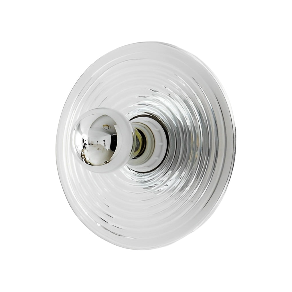 Round Stripes Glass Electroplated Iron Nordic Wall Lamp