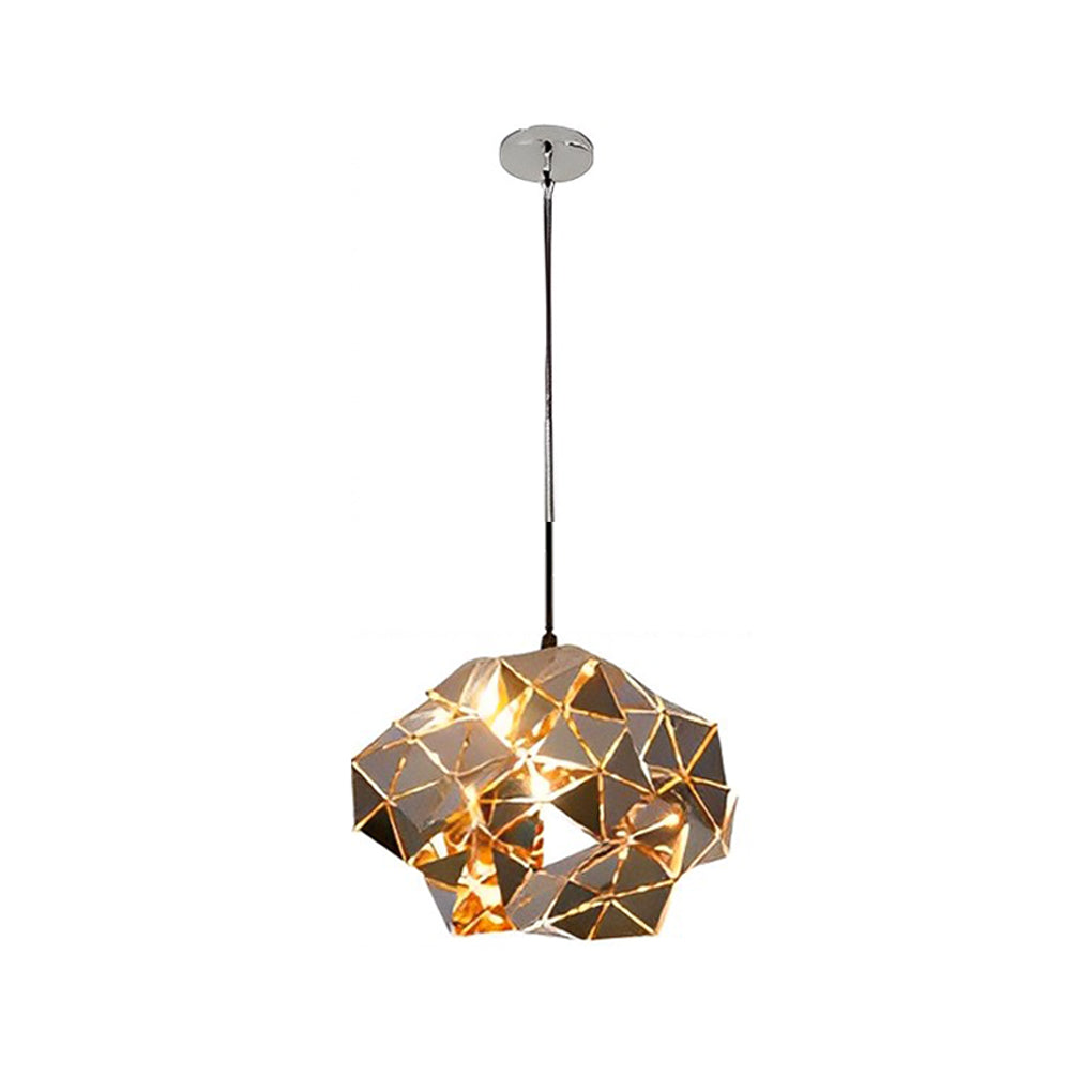 Irregular Stainless Steel Hollow Chandelier - Creative Post-Modern Design