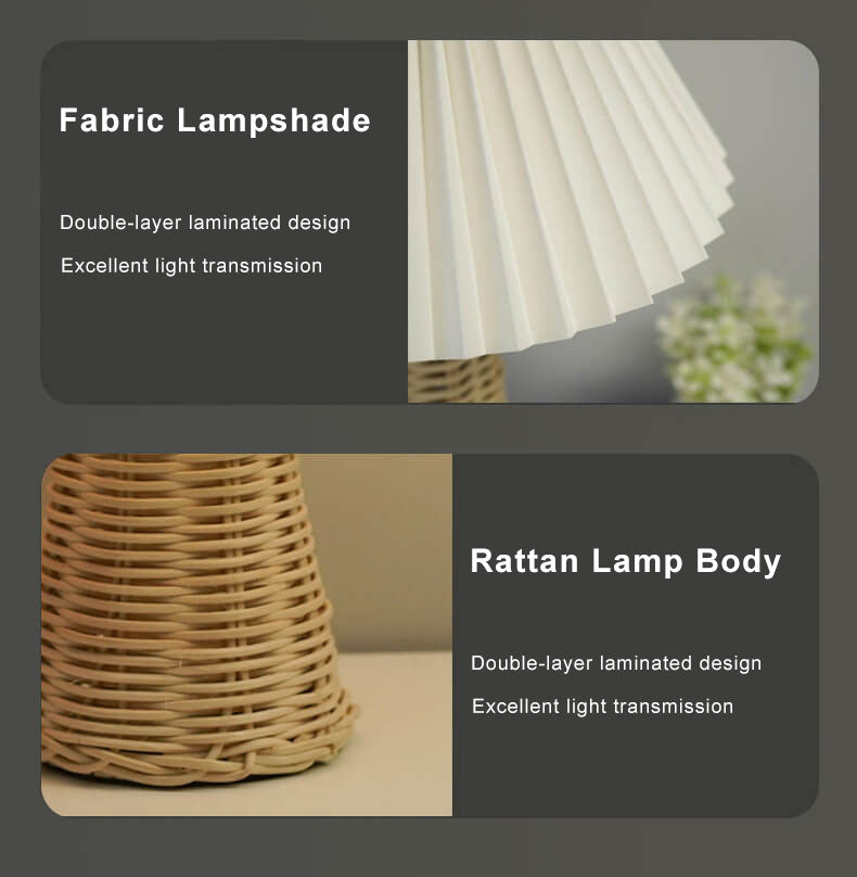 Vintage Pleated Fabric Tapered Base 1-Light Table Lamp, Retro Home Lighting, Stylish Accent Lamp for Living Room, Bedroom Decor, Mid-Century Modern Design, Unique Nightstand Light, Elegant Pleat Lampshade, Warm Lighting for Cozy Atmosphere, Decorative Tab