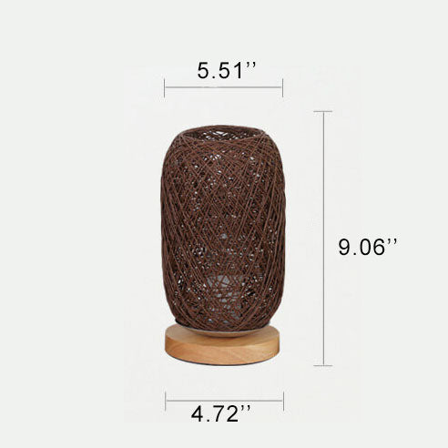 Creative Twine Rattan Ball LED Dimmable Decorative Night Light Table Lamp for Bedroom, Living Room, Kids Room, Modern Home Decor, Elegant Nightlight, Stylish Bedside Lamp, Unique Gift Idea, Ambient Lighting for Relaxation