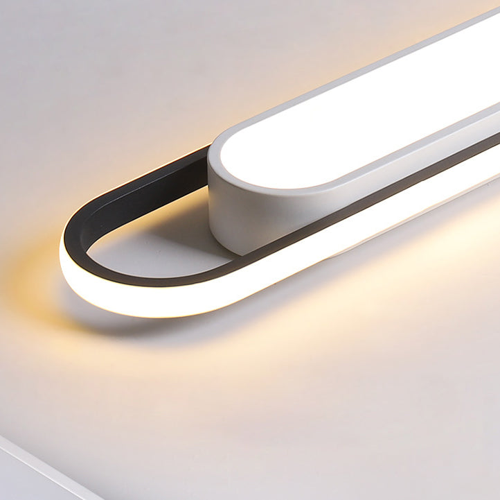Nordic Minimalist Long Bar LED Flush Mount Ceiling Light