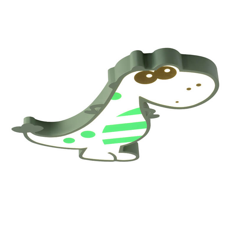 Cartoon Dinosaur LED Ceiling Light - Creative Flush Mount Fixture for Kids' Room Decor