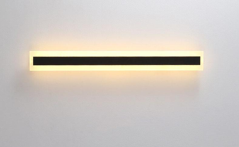 Minimalistic Elongated LED Acrylic Wall Light - Waterproof Outdoor Fixture