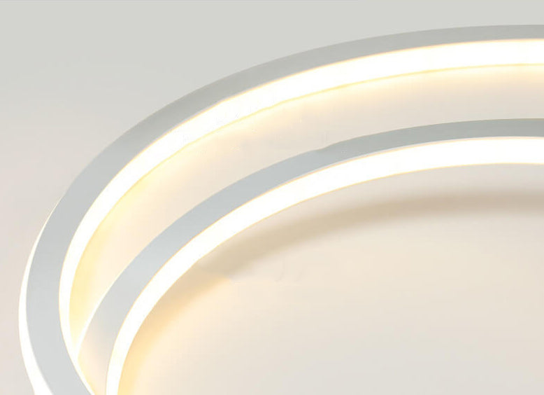 Nordic Minimalist Double Circle LED Ceiling Light