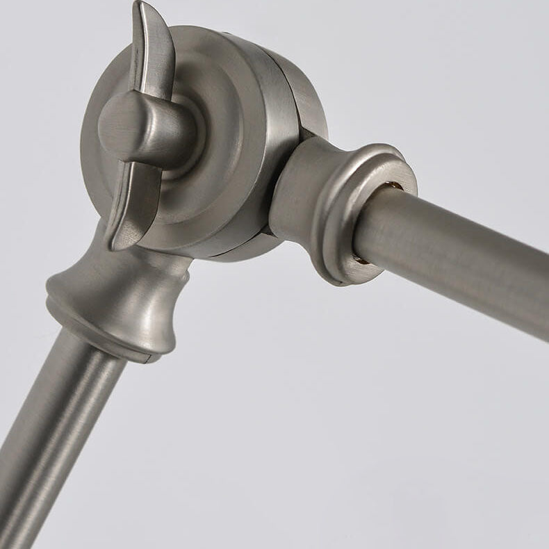 Retro Industrial Swing Arm Wall Sconce Lamp - 1-Light Rotating Iron Design