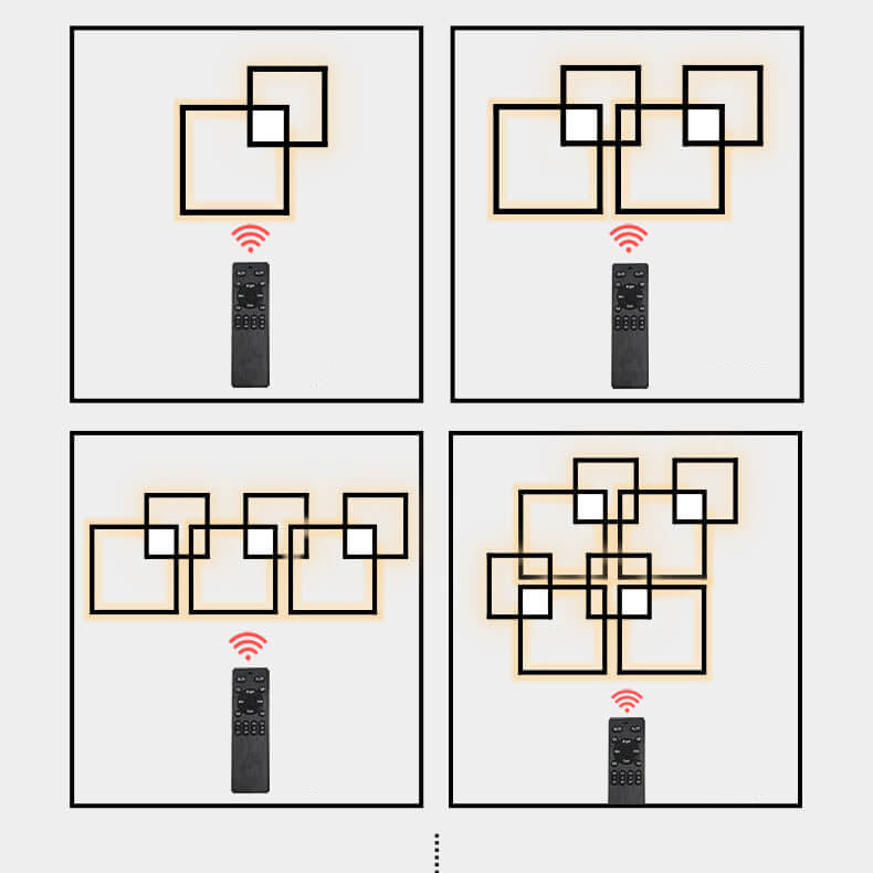 Minimalist Square LED Iron Wall Sconce Lamp
