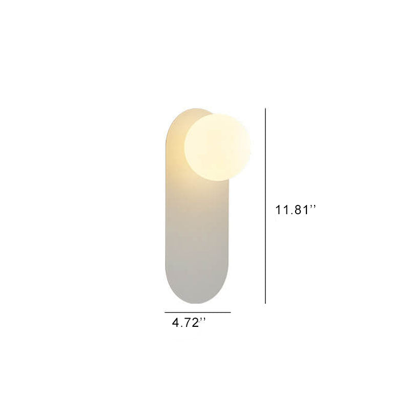 Nordic Minimalist Glass Wall Sconce Lamp - 1-Light Design for Elegant Home Lighting