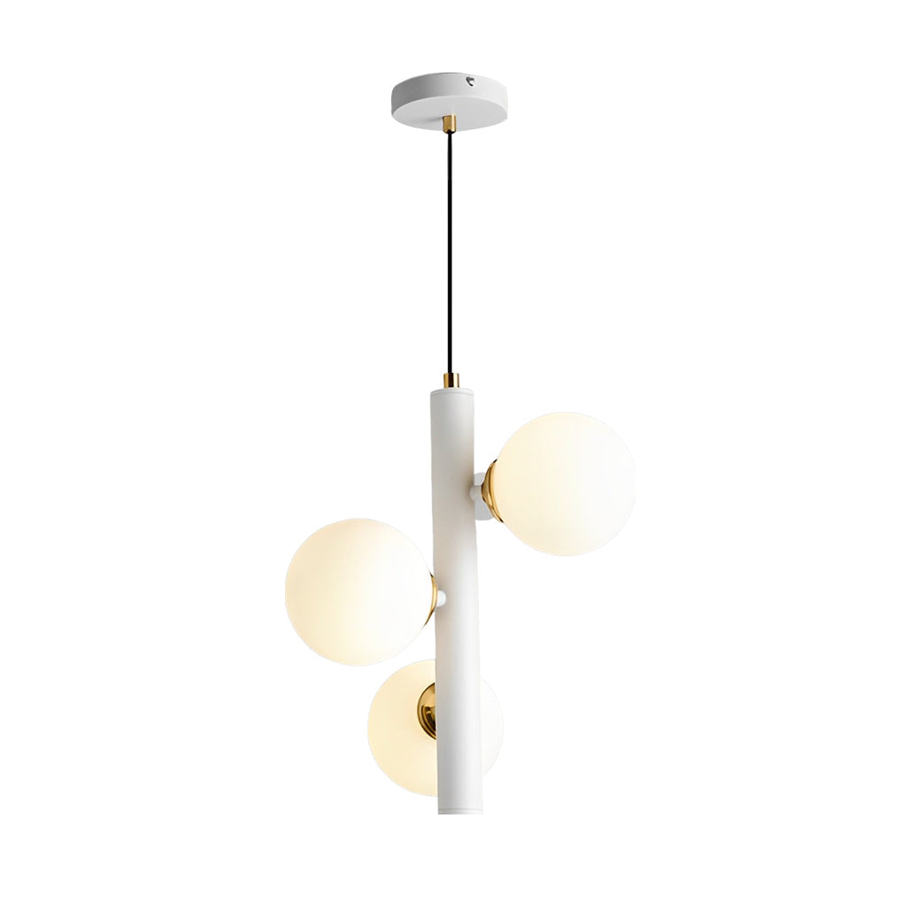 3 Glass Balls LED Nordic Chandelier Light for Dining Room