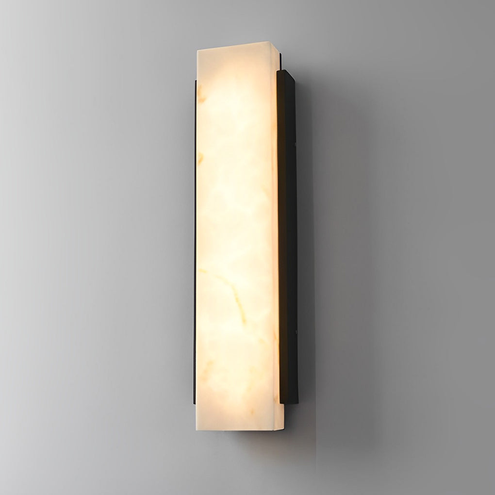 Rectangular Black Waterproof LED Outdoor Wall Lights - Modern Design