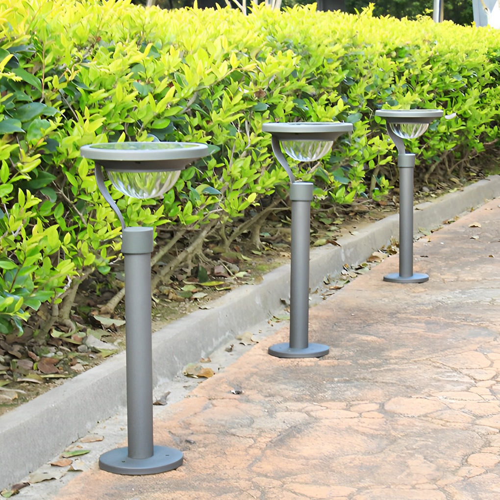 Modern Solar Lawn Lamp - Half-Sphere LED Outdoor Light
