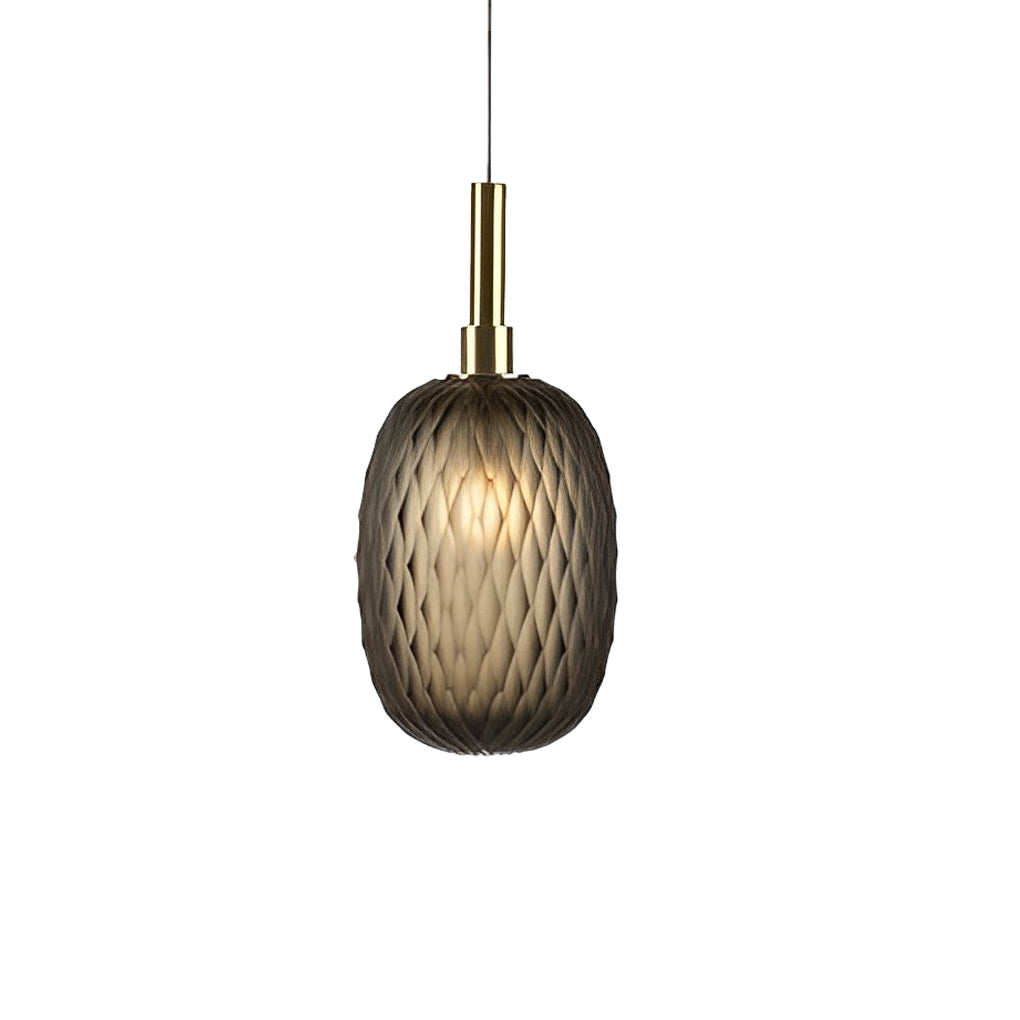 Small Glass Lantern Pendant Light - Luxury Iron Chandelier, Post-Modern Design